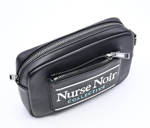 Detachable Mini Organizer front angle with Nurse Noir Collective branding
